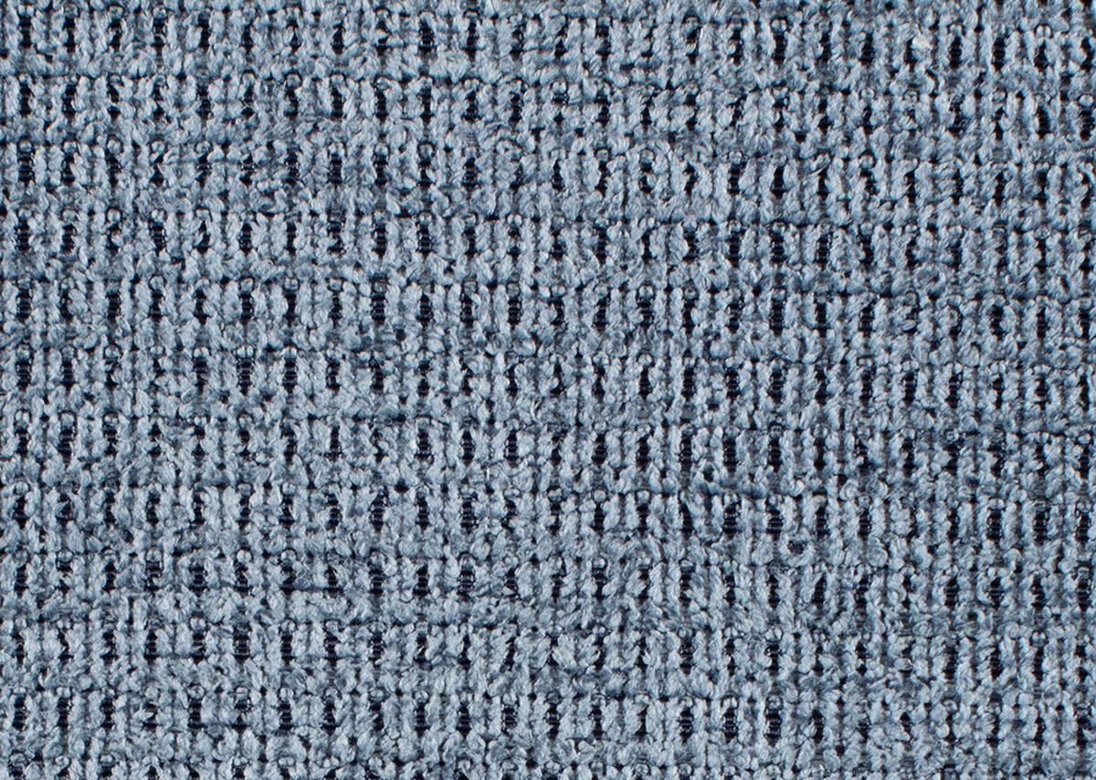 ECKSOFA in Flachgewebe Blau  - Blau/Schwarz, Design, Textil/Metall (233/299-313cm) - Dieter Knoll