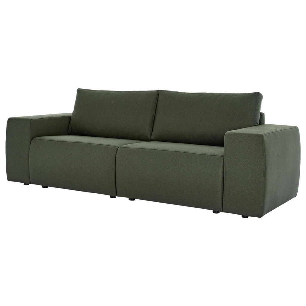 Thumbnail - Looks by W.Joop 2-Sitzer-Sofa Looks II, Grün, Textil, Uni, 242x87x89 cm, Made in EU, Rücken echt, Wohnzimmer, Sofas & Co...