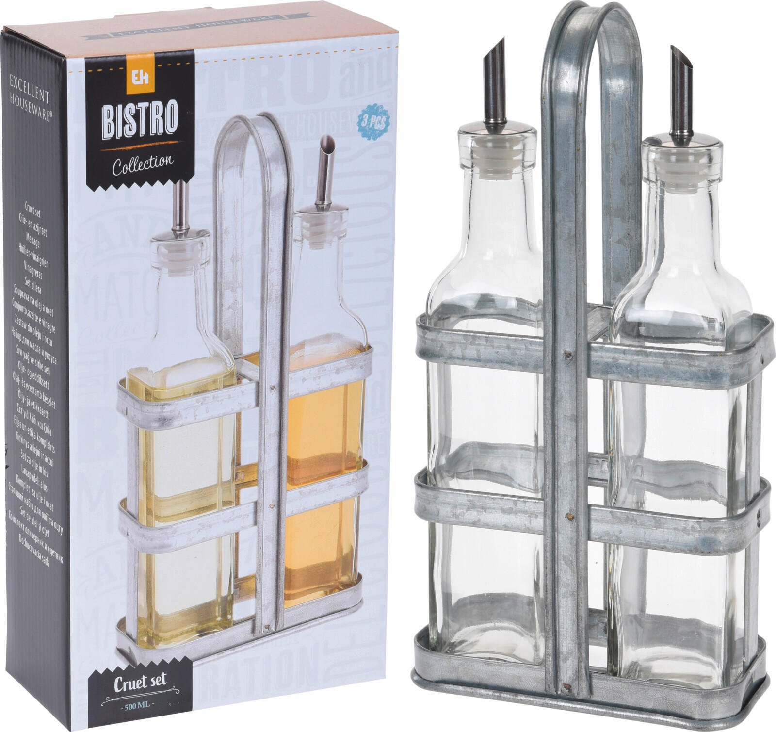 BOCA ZA OCAT/ULJE  metal, plastika, staklo   - Basics, staklo/metal
