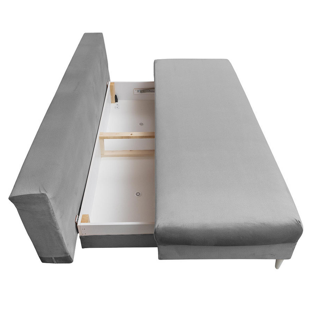 Canapea, gri - gri, Design (200/95/95cm) - Carryhome