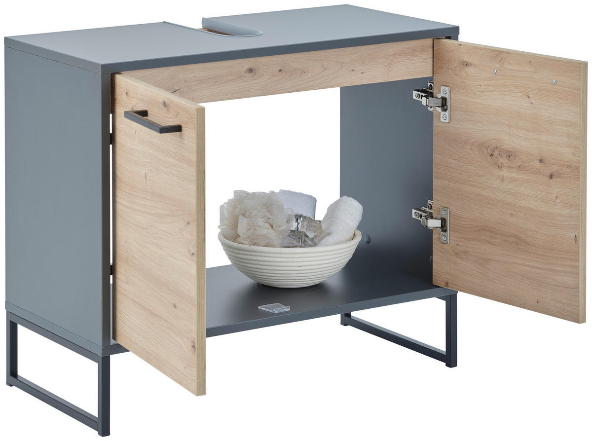 WASCHBECKENUNTERSCHRANK 70/47/33 cm  - MODERN, Holzwerkstoff/Metall (70/47/33cm) - MID.YOU