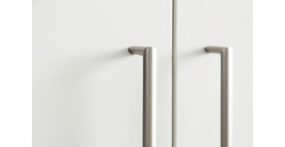 SCHUHSCHRANK in 80/120/38 cm - Silberfarben/Weiß, Basics, Holzwerkstoff/Kunststoff (80/120/38cm) - Moderano