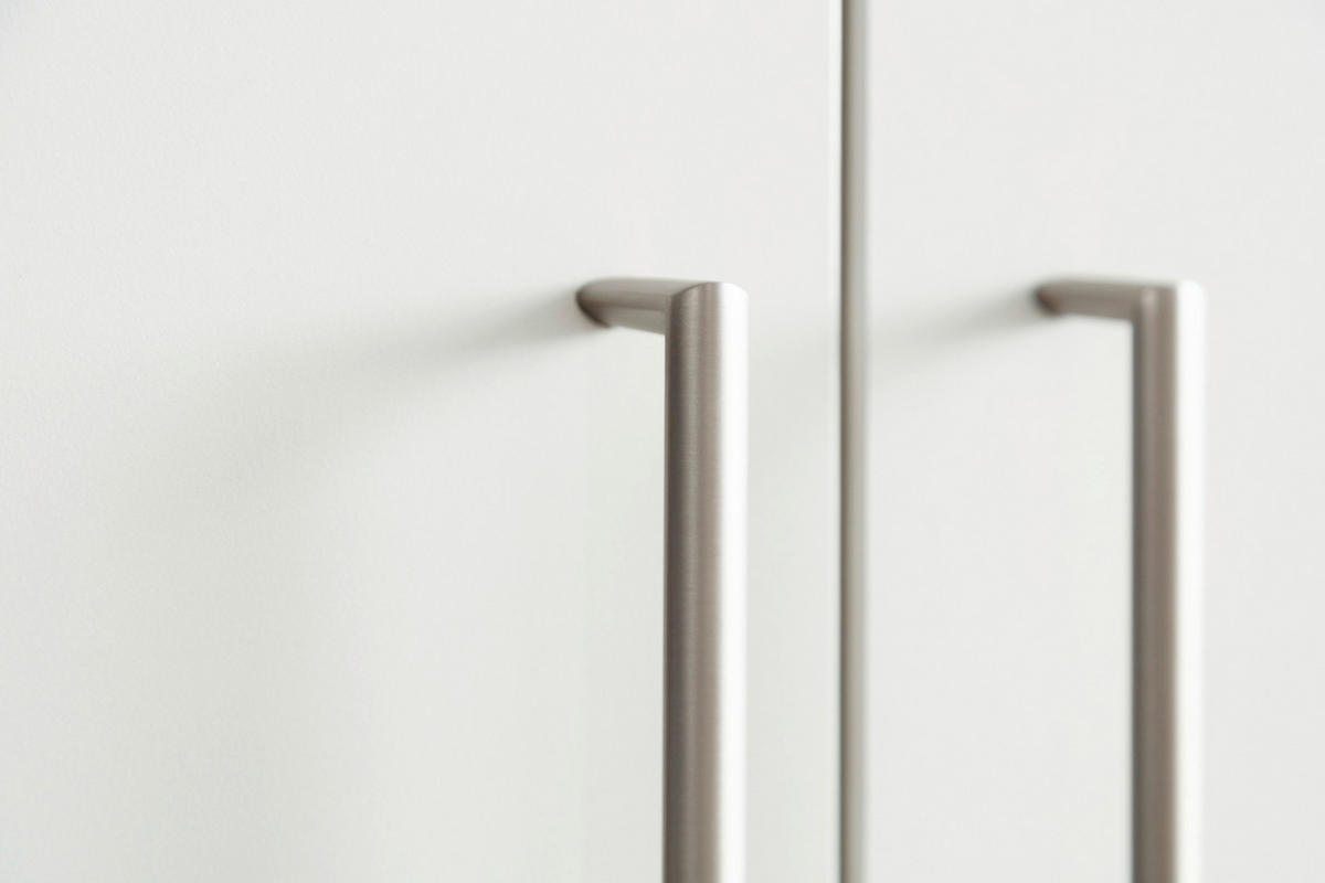 OMARA ZA ČEVLJE bela - srebrne barve/bela, Basics, kovina/umetna masa (80/120/38cm) - Moderano