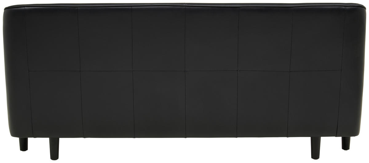 POLSTERBETT 180/200 cm  in Schwarz  - Schwarz, Modern, Leder/Holz (180/200cm) - Livetastic