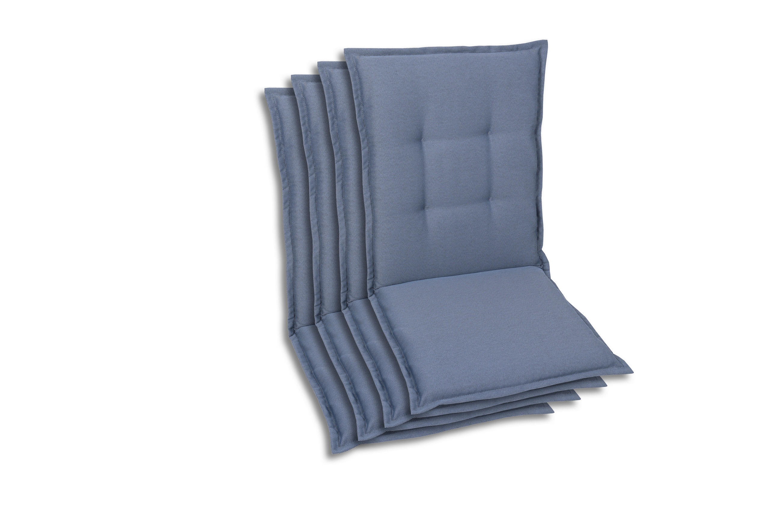 SESSELAUFLAGENSET in Blau Uni  - Blau, Basics, Textil (50/7/108cm)