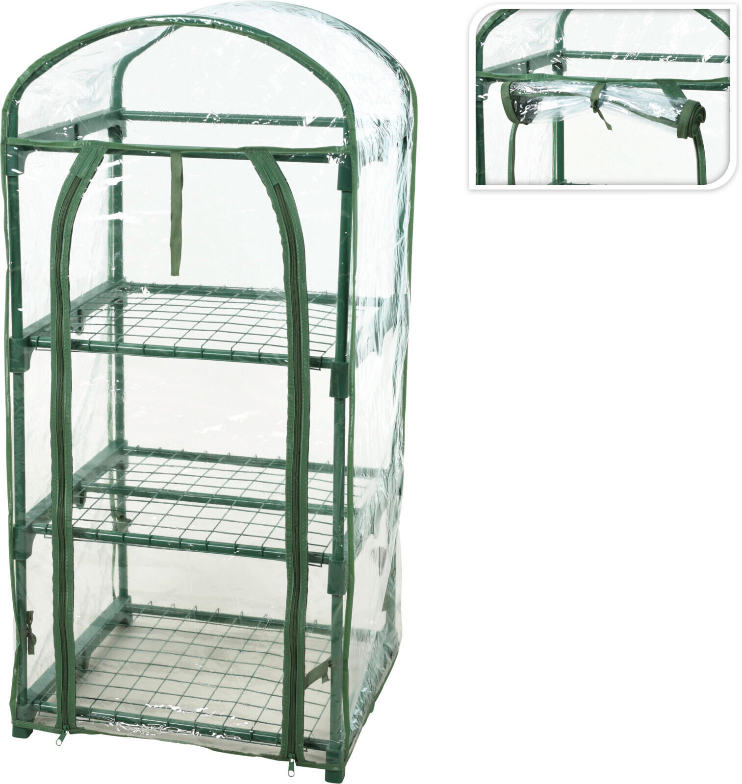SKLENÍK NA BALKÓN - vícebarevná, Basics, kov (50/45/105cm)