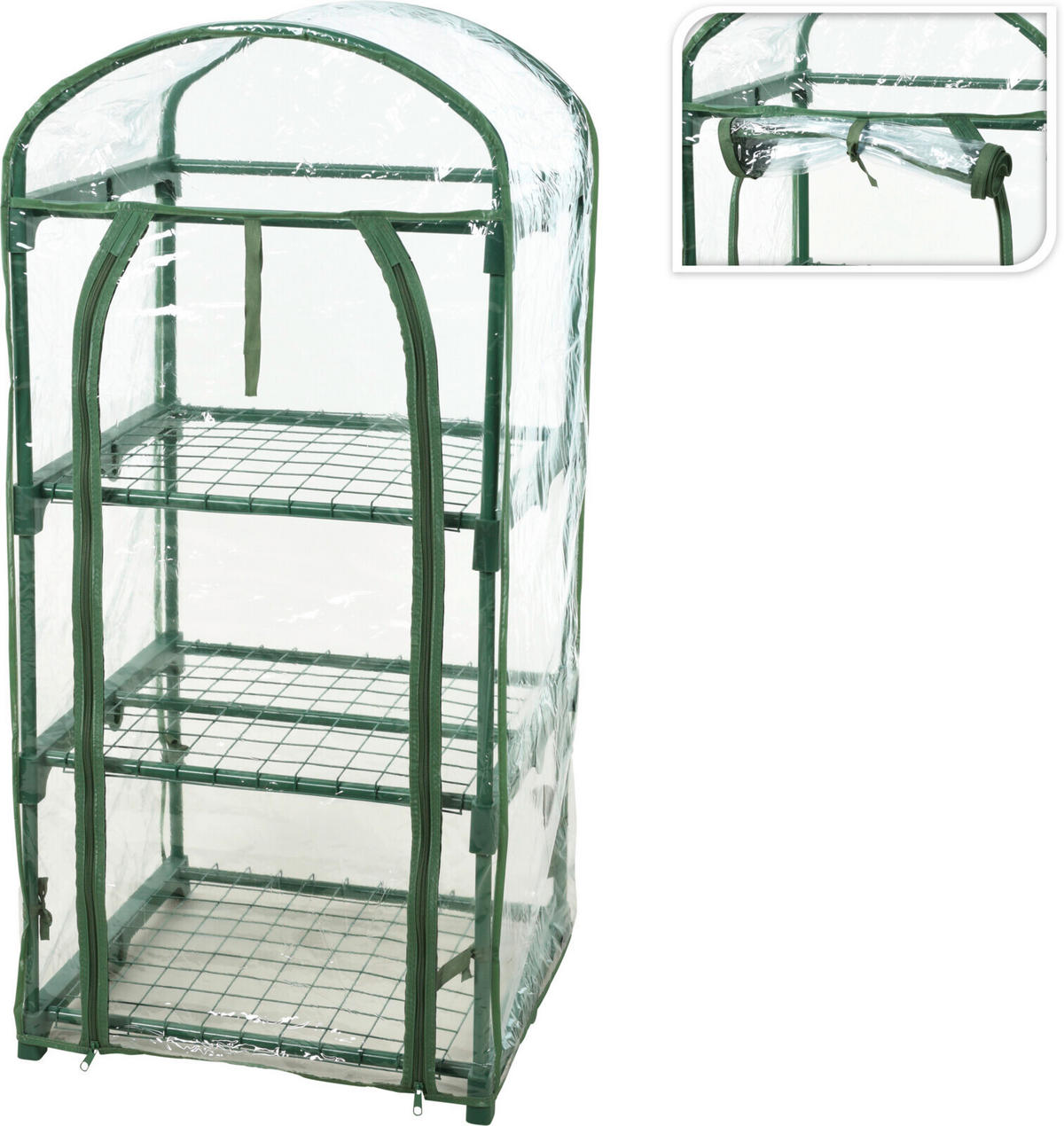 BALKÓNOVÝ SKLENÍK - viacfarebná, Basics, kov (50/45/105cm)