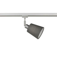 SCHIENENSYSTEM - Grau/Nickelfarben, Basics, Textil/Metall (11/23cm) - Fischer & Honsel