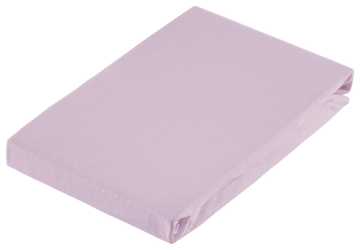 SPANNBETTTUCH Jersey  - Rosa, Textil (160/220/30cm) - Dieter Knoll