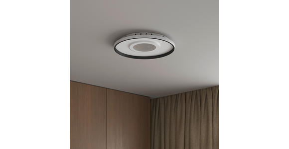 LED-DECKENLEUCHTE 50/5,5 cm   - Schwarz/Weiß, Trend, Kunststoff/Metall (50/5,5cm) - Novel