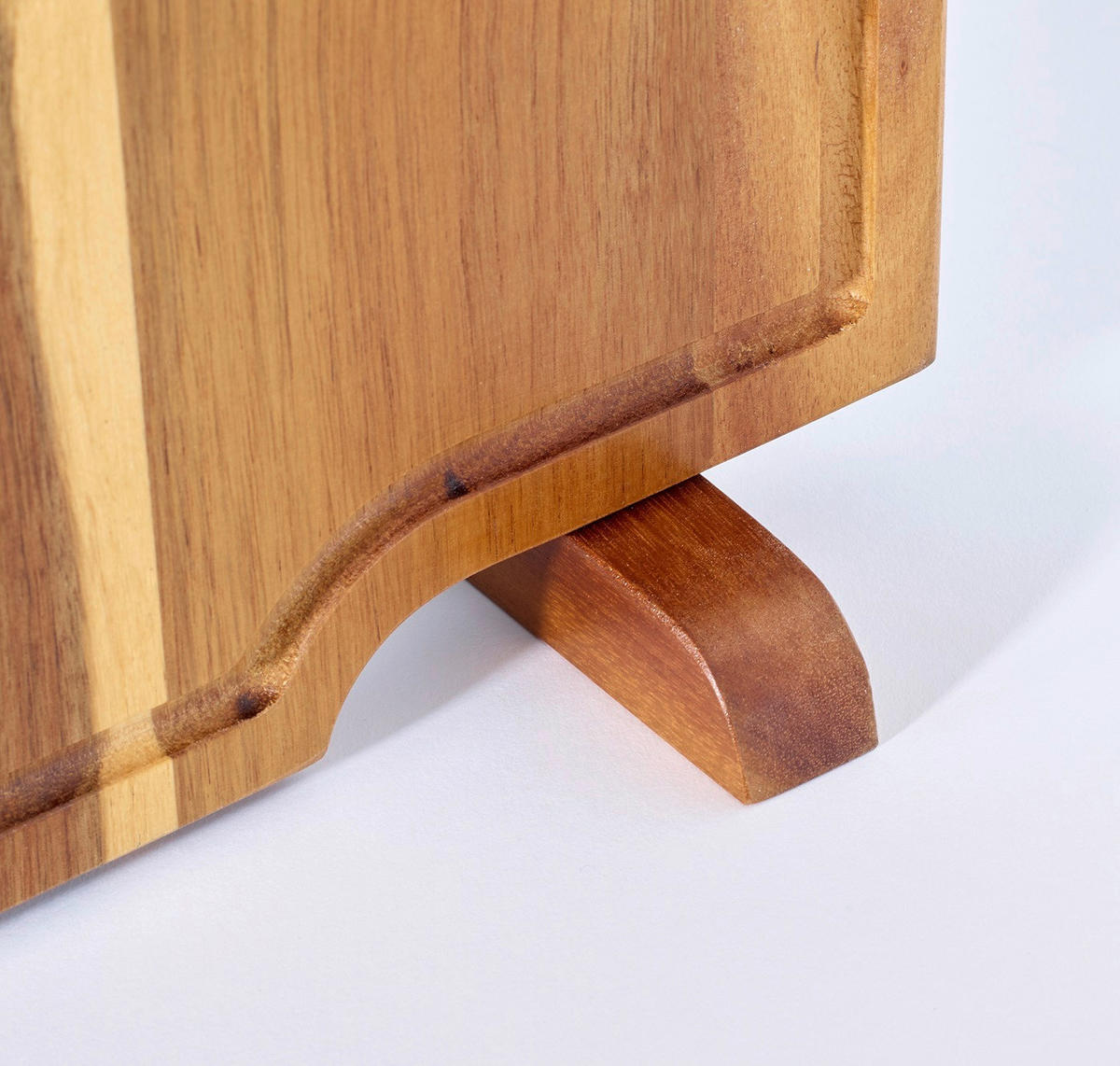 MESSERBLOCK 2-teilig  - Braun, Trend, Holz/Metall (35,8/41,5/3,5cm) - Echtwerk