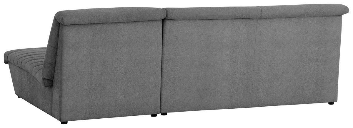 ECKSOFA in Webstoff Graubraun  274/168 cm  - Graubraun/Schwarz, Design, Kunststoff/Textil (274/168cm) - LOOKS by W.Joop