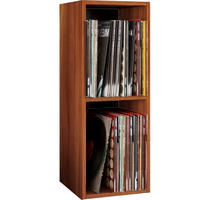 SCHALLPLATTENREGAL Nussbaumfarben  - Nussbaumfarben, Basics, Holzwerkstoff (34/72/30cm) - MID.YOU