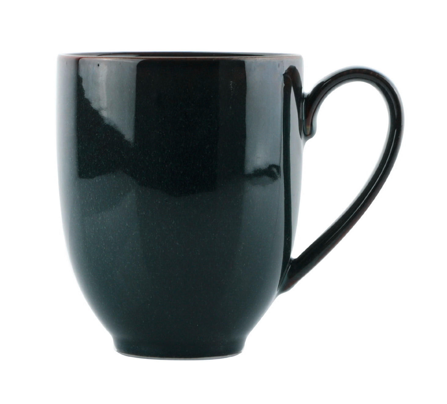 KAFFEEBECHER ORGANIC OCEAN BLUE 370 ml  - Dunkelblau, Trend, Keramik (370ml) - Novel