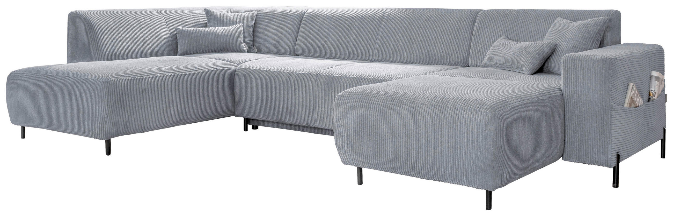 CANAPEA MODULARĂ textil gri deschis