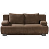 SCHLAFSOFA in Cord Dunkelbraun  - Dunkelbraun, Konventionell, Textil/Metall (196/89/94cm) - Novel