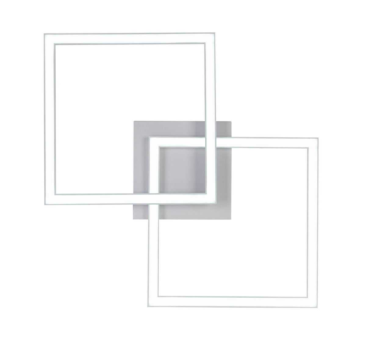 LED MENNYEZETI LÁMPA - fehér, Trend, műanyag/fém (57/35/6,5cm) - Boxxx