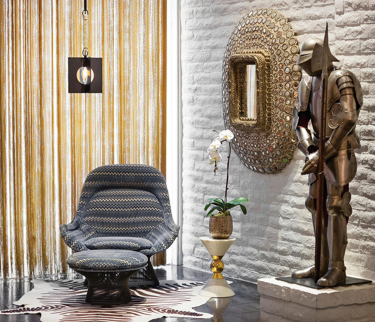 HÄNGELEUCHTE Elstead Ludlow 30/76.6 cm   - Graphitfarben, Design, Leder/Metall (30/76.6cm) - Elstead Lighting