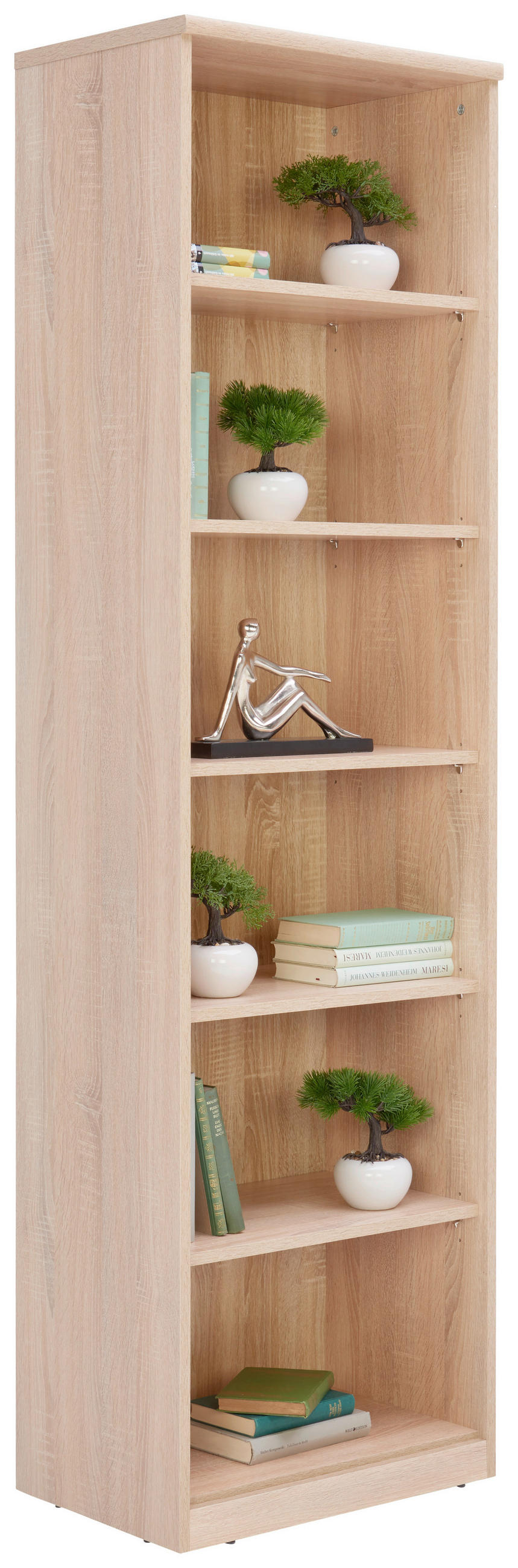 HYLLA i 55/194/36 cm Sonoma ek  - Sonoma ek/svart, Klassisk, trämaterial (55/194/36cm) - Best Price