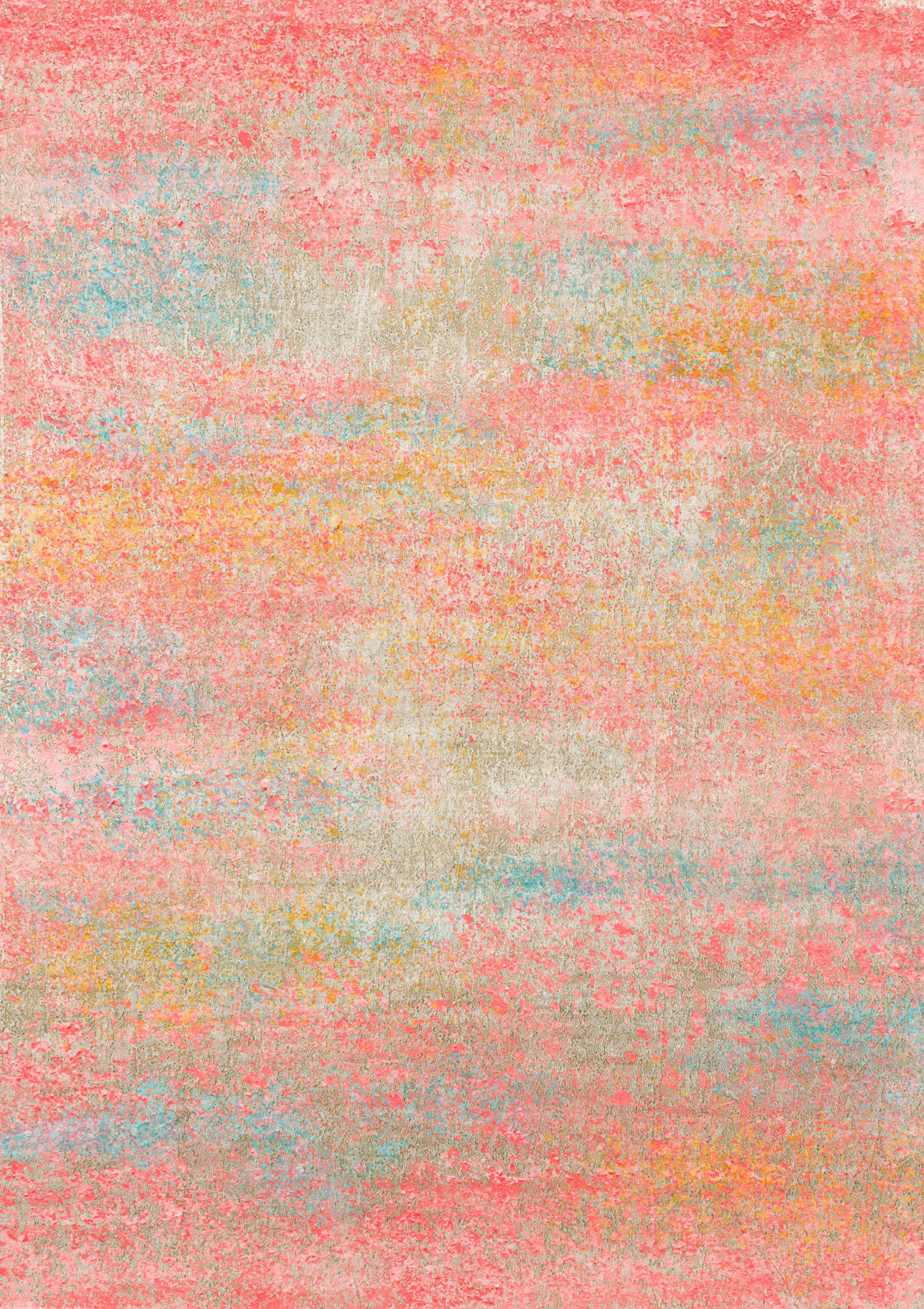 Lindorug Vintage-Teppich Ondea Fiorith Rosa, Türkis, Dunkelgelb 240x340 cm