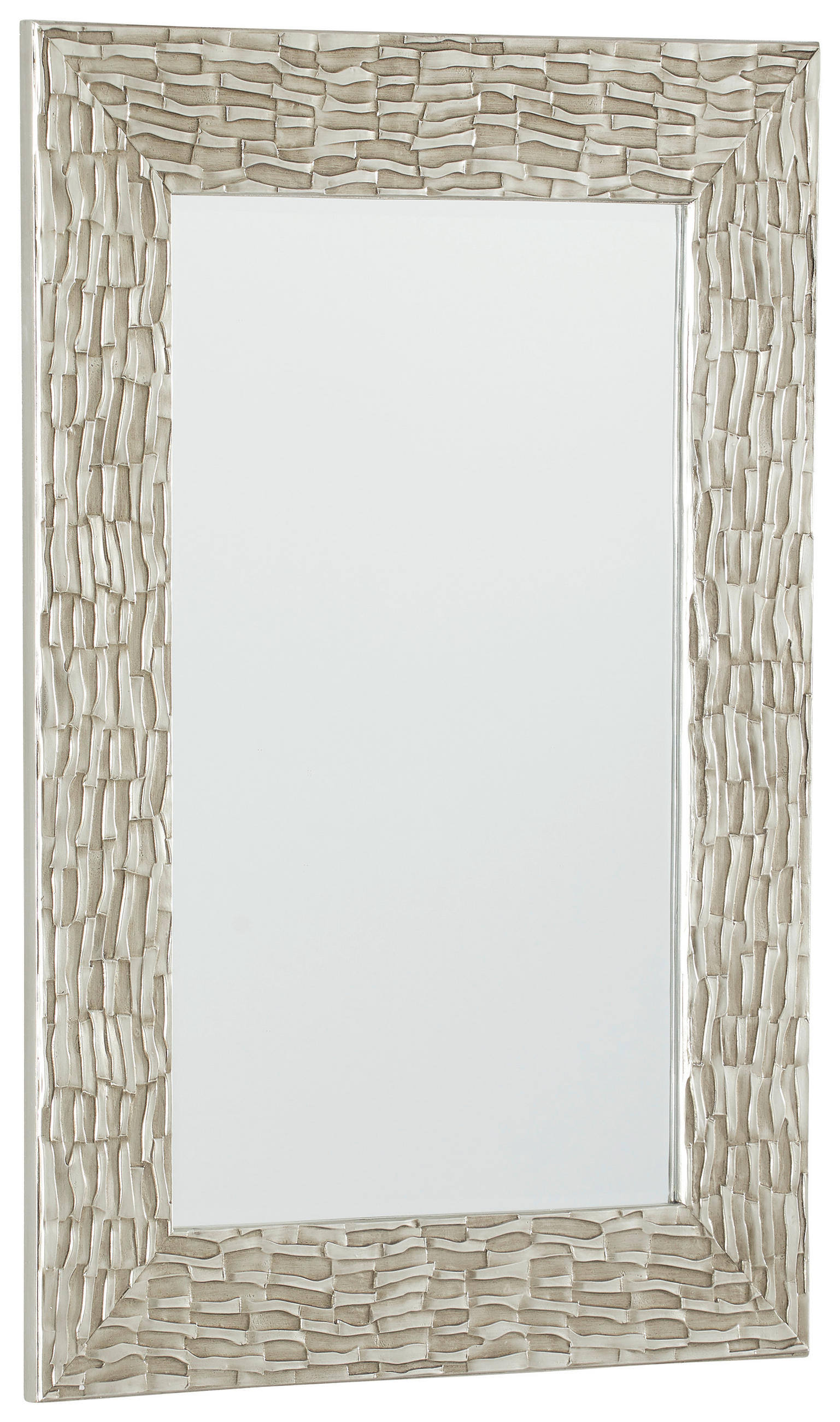 WANDSPIEGEL 75/105/2,5 cm    in rechteckig  - Silberfarben, LIFESTYLE, Glas/Holzwerkstoff (75/105/2,5cm) - Xora