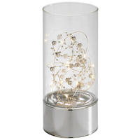 LED-DEKOLEUCHTE 9/20 cm  - Klar/Silberfarben, Design, Glas (9/20cm) - X-Mas