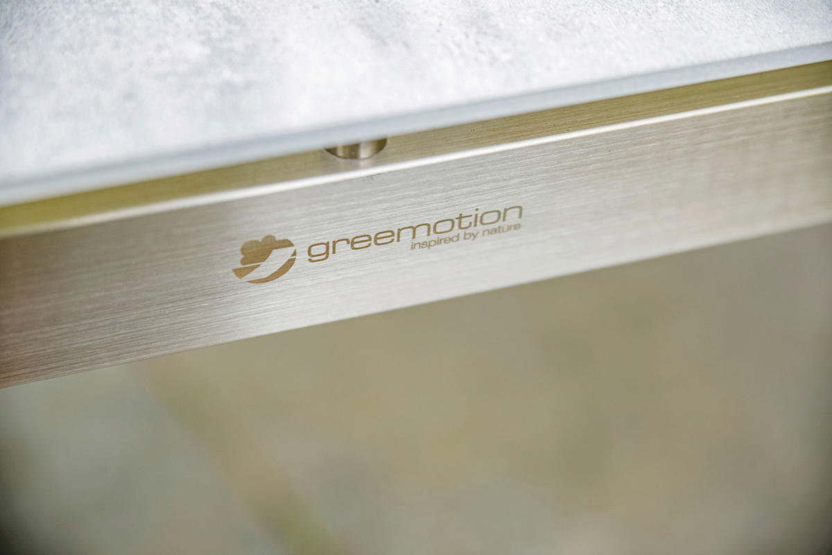 GARTENSET Teakholz Edelstahl  - Silberfarben/Teakfarben, MODERN, Glas/Holz - Gardenson