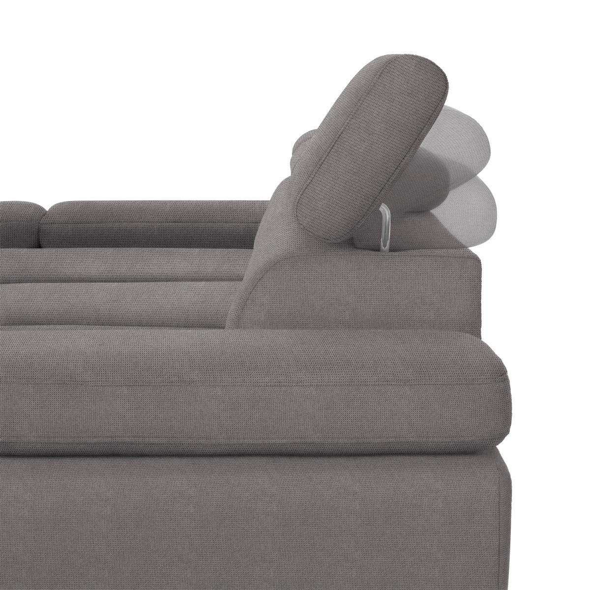 HÖRNSOFFA i vävt tyg mörkgrå  - mörkgrå/svart, Modern, metall/textil (93/90/277cm) - MID.YOU