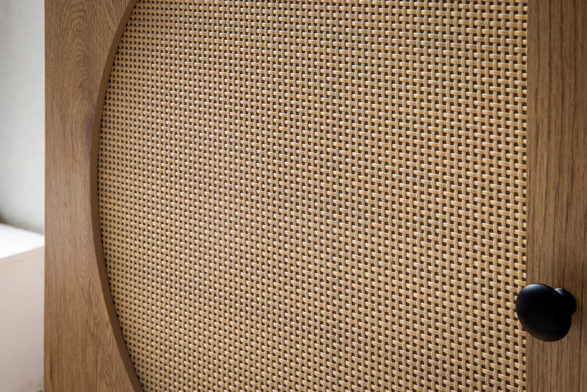 KOMODA   140/80/40 cm   boje hrasta  - boje hrasta/crna, Design, drvni materijal/metal (140/80/40cm) - MID.YOU