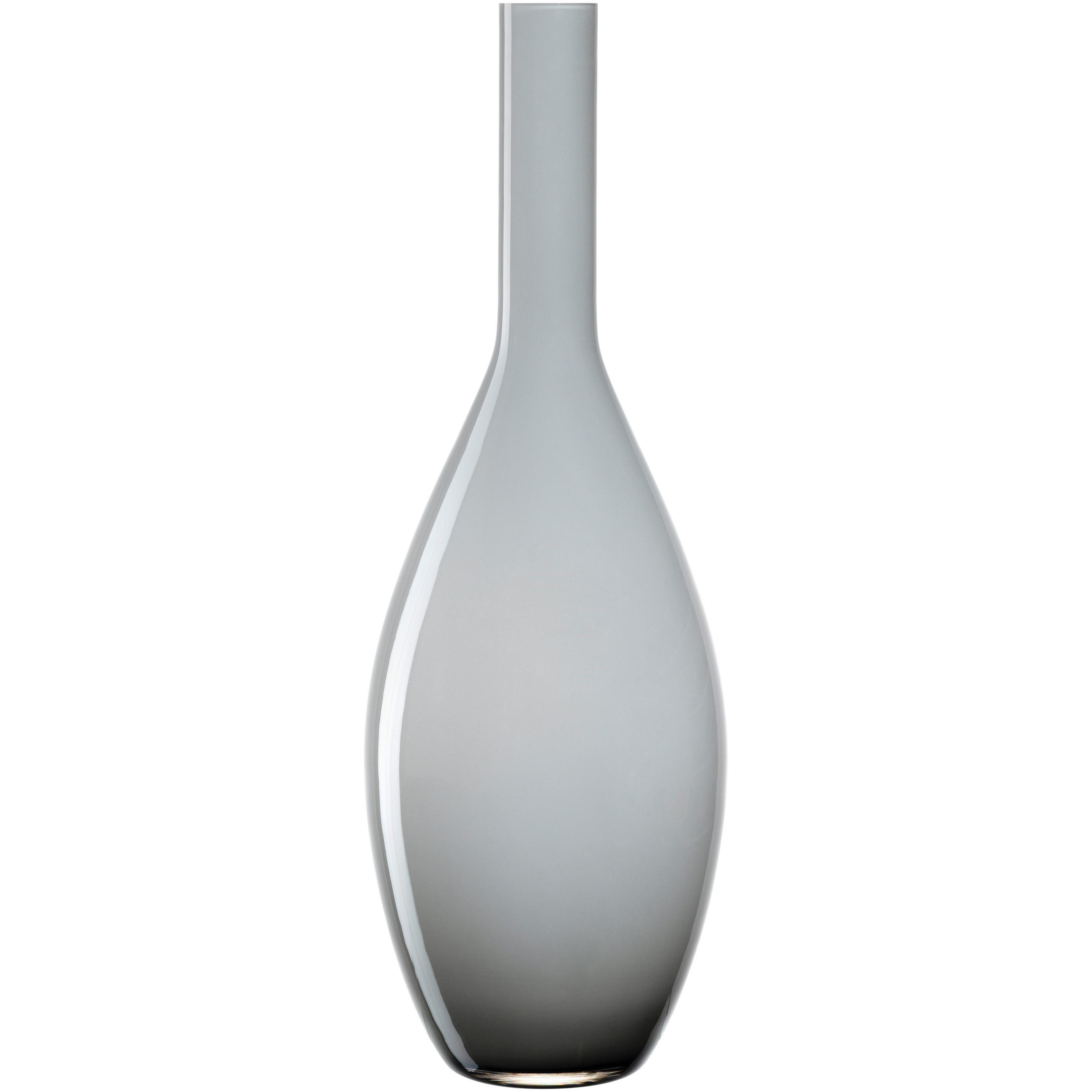 VASE  - Grau, Design, Glas (17,5/50/17,5cm) - Leonardo