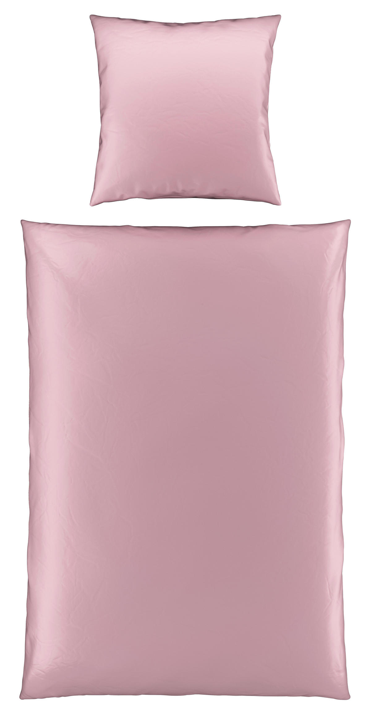 BETTWÄSCHE NIGIRI Satin 155/220 cm  - Hellrosa, Basics, Textil (155/220cm) - Bio:Vio