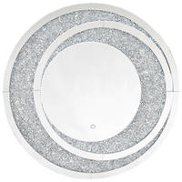 WANDSPIEGEL 90/90/4,6 cm    - Silberfarben, LIFESTYLE, Glas/Holzwerkstoff (90/90/4,6cm) - Xora