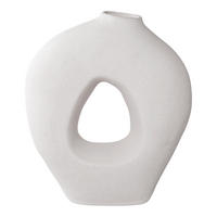 VASE  - Weiß, Design, Keramik (24/27.8/10.5cm)