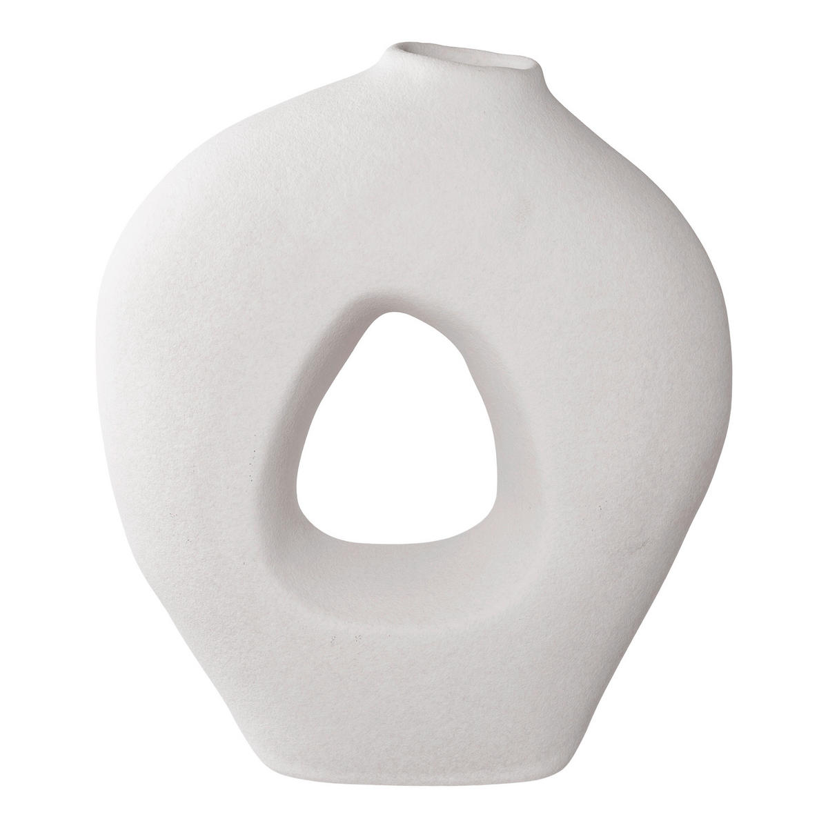 VASE  - Weiß, Design, Keramik (24/27.8/10.5cm)