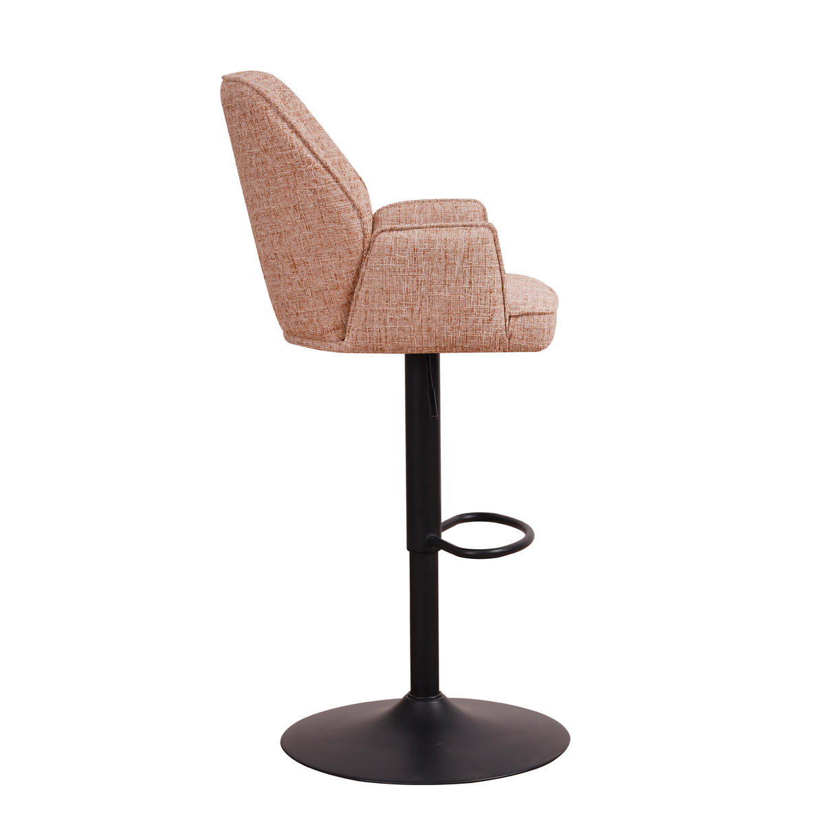 BARHOCKER-SET in Weiß  - Schwarz/Weiß, MODERN, Textil/Metall (54/100/58cm) - MID.YOU