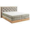 BOXSPRINGBETT 180/200 cm  in Naturfarben, Schlammfarben  - Schlammfarben/Naturfarben, Konventionell, Holzwerkstoff/Kunststoff (180/200cm) - Esposa