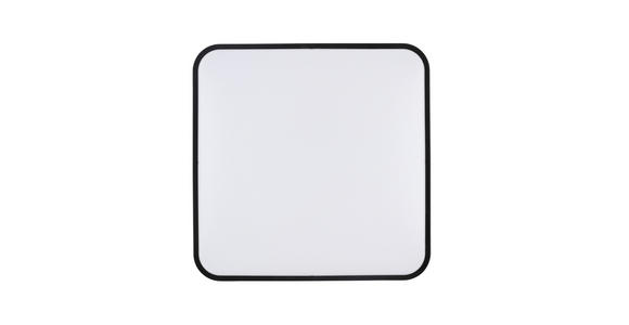LED-DECKENLEUCHTE 43/43/5,5 cm - Schwarz/Weiß, Basics, Kunststoff/Metall (43/43/5,5cm) - Novel