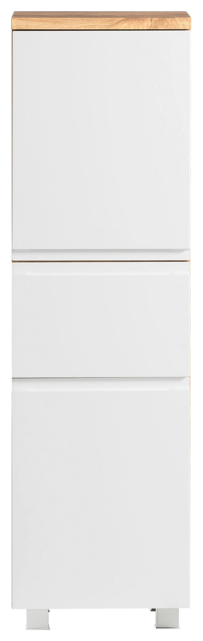 MIDISCHRANK 40/130/35 cm  - Eiche Wotan/Weiß, MODERN, Holzwerkstoff (40/130/35cm) - Held