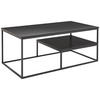 Couchtisch Sun 110/60/45 cm rechteckig Schwarz  - Schwarz, Design, Holzwerkstoff/Metall (110/60/45cm) - MID.YOU