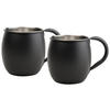 MOSCOW-MULE-BECHER  - Edelstahlfarben/Schwarz, Basics, Metall (8,5/9,5cm) - Novel