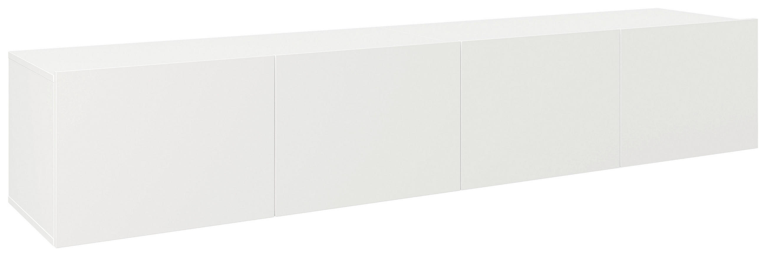 TV-BÄNK  200/36,7/42 cm  hängande  - vit, Design, trämaterial (200/36,7/42cm) - Hom`in