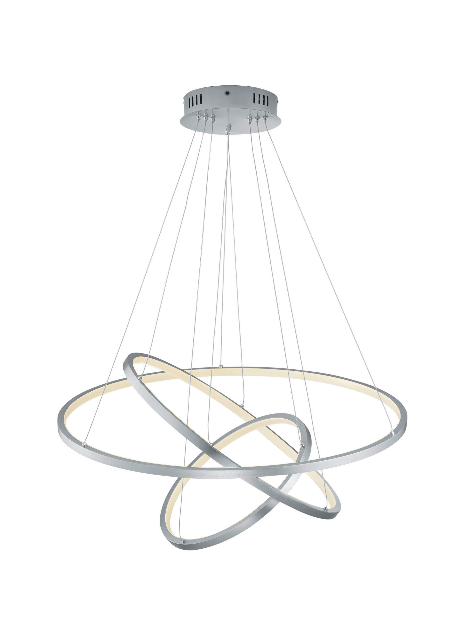VISEČA LED-SVETILKA  AARON 80 W/7000 lm/3000-6000 K/230 V/ - barve niklja, Basics, kovina (80/150cm)