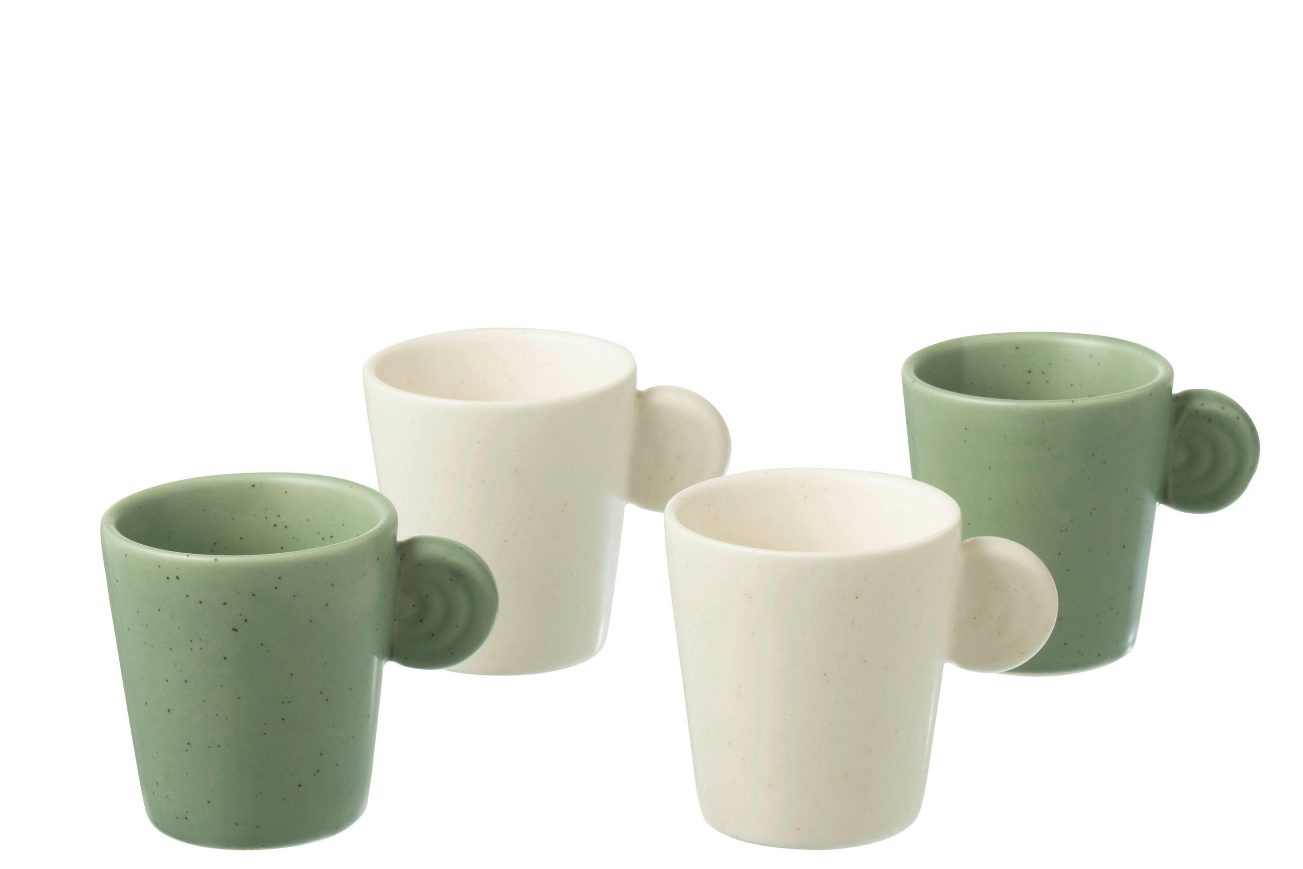TASSE  - Weiss/Grün, Basics, Keramik (8/6/6,6cm)