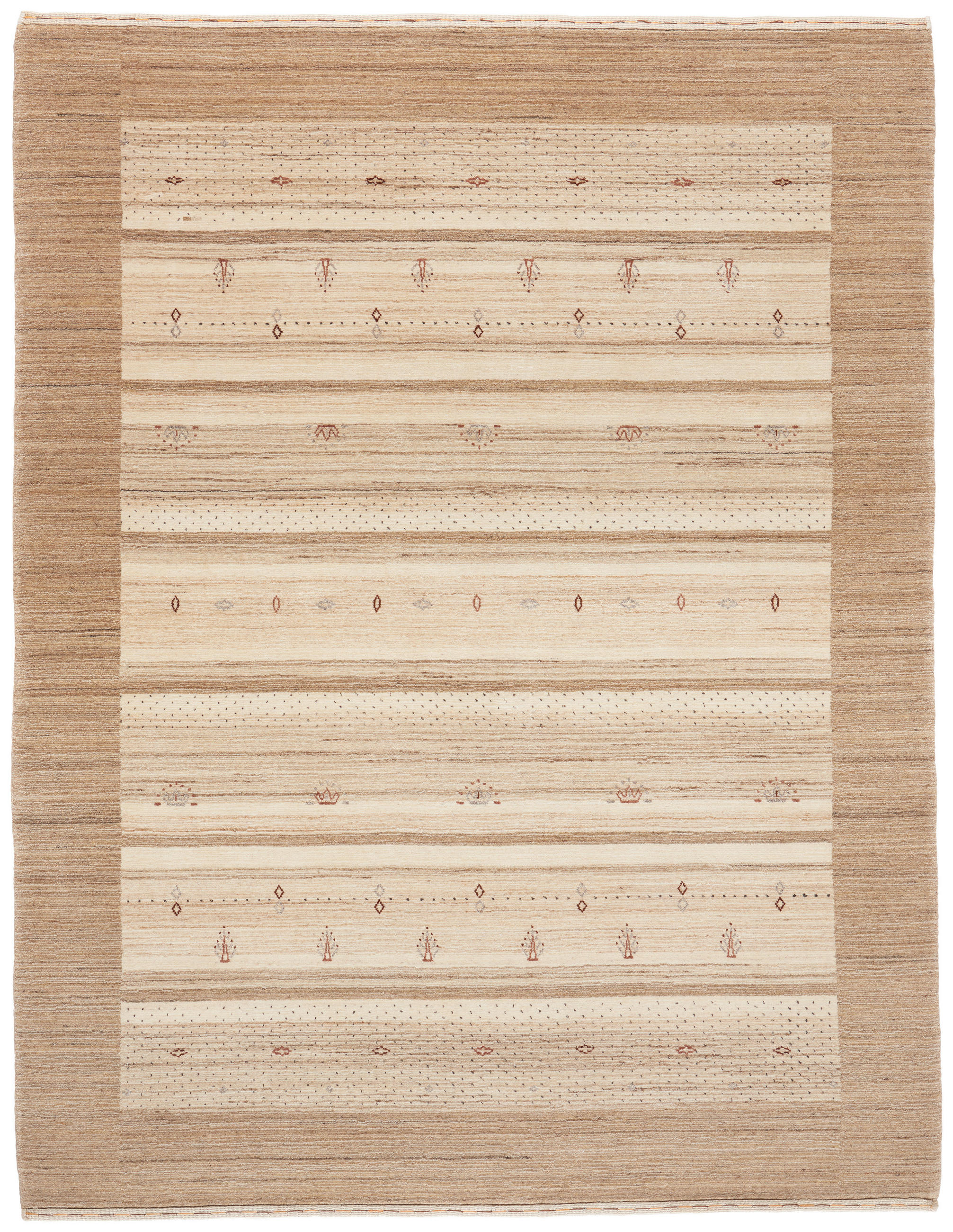 ORIENTALISK MATTA 120/180 cm Savannah Loribaf  - beige/brun, Lifestyle, textil (120/180cm) - Cazaris