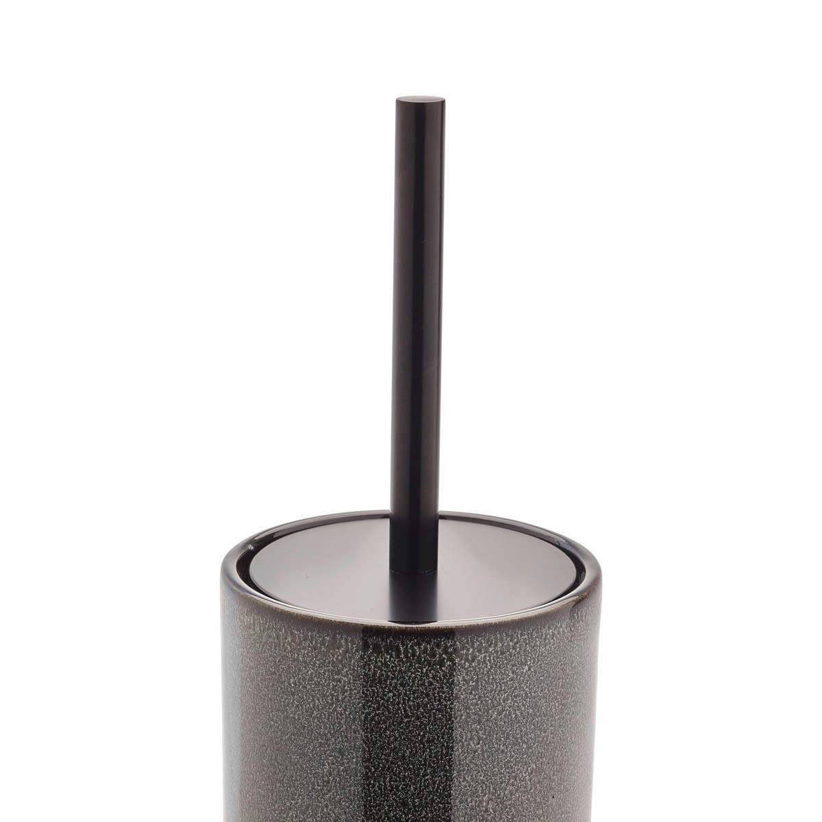 WC-BÜRSTENHALTER - Schwarz/Olivgrün, Basics, Keramik (10/38,5cm) - Aquanova