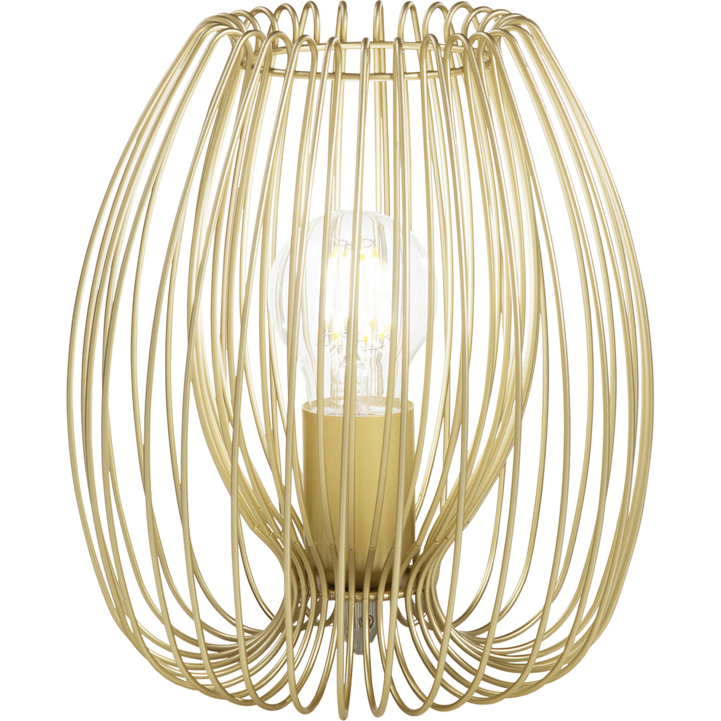 TISCHLEUCHTE Camp 20/24 cm - Goldfarben, Design, Metall (20/24cm) - Fabas Luce
