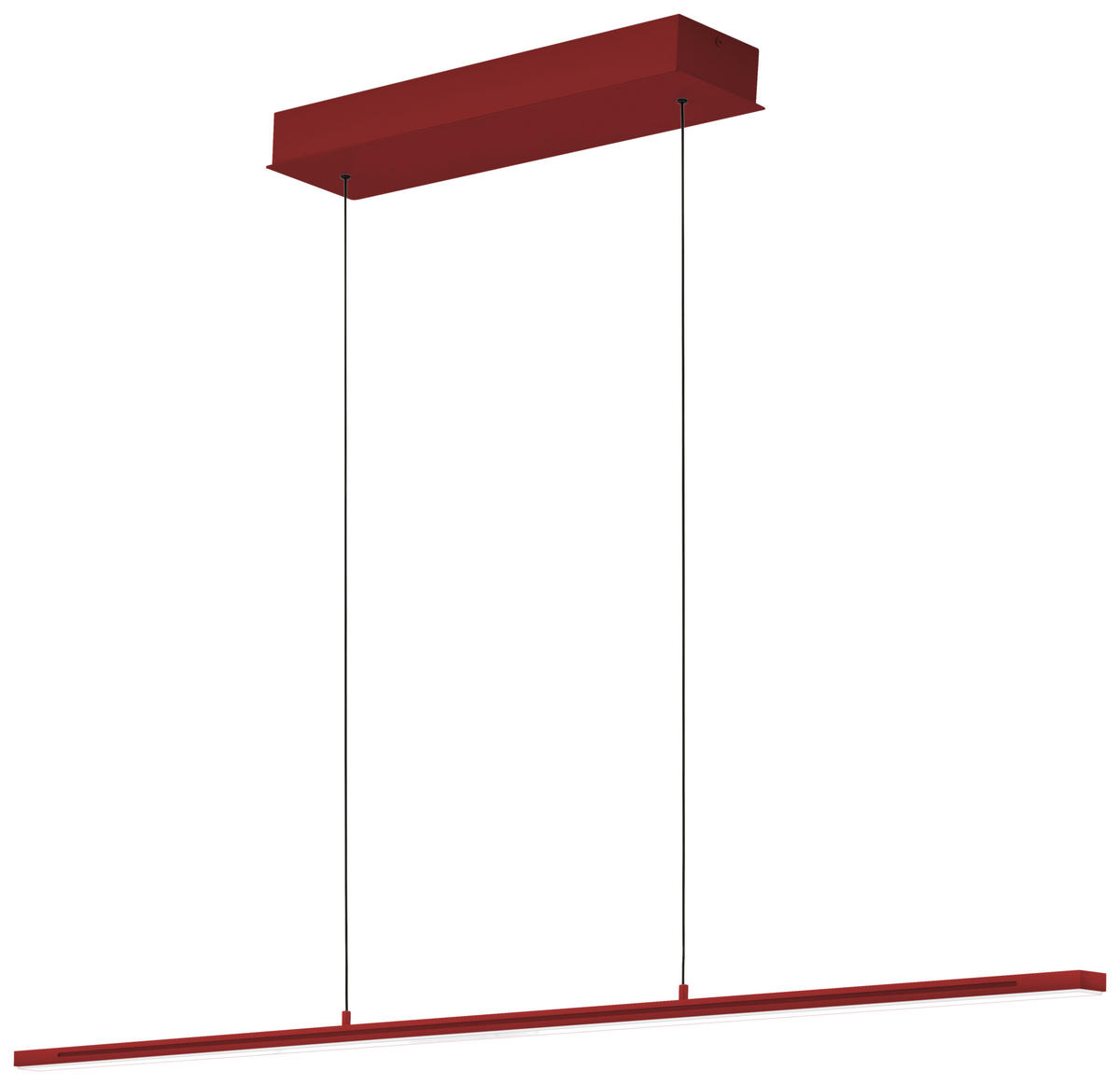 LED-HÄNGELEUCHTE 121/20/150 cm  - Rot, Design, Metall (121/20/150cm) - Hell