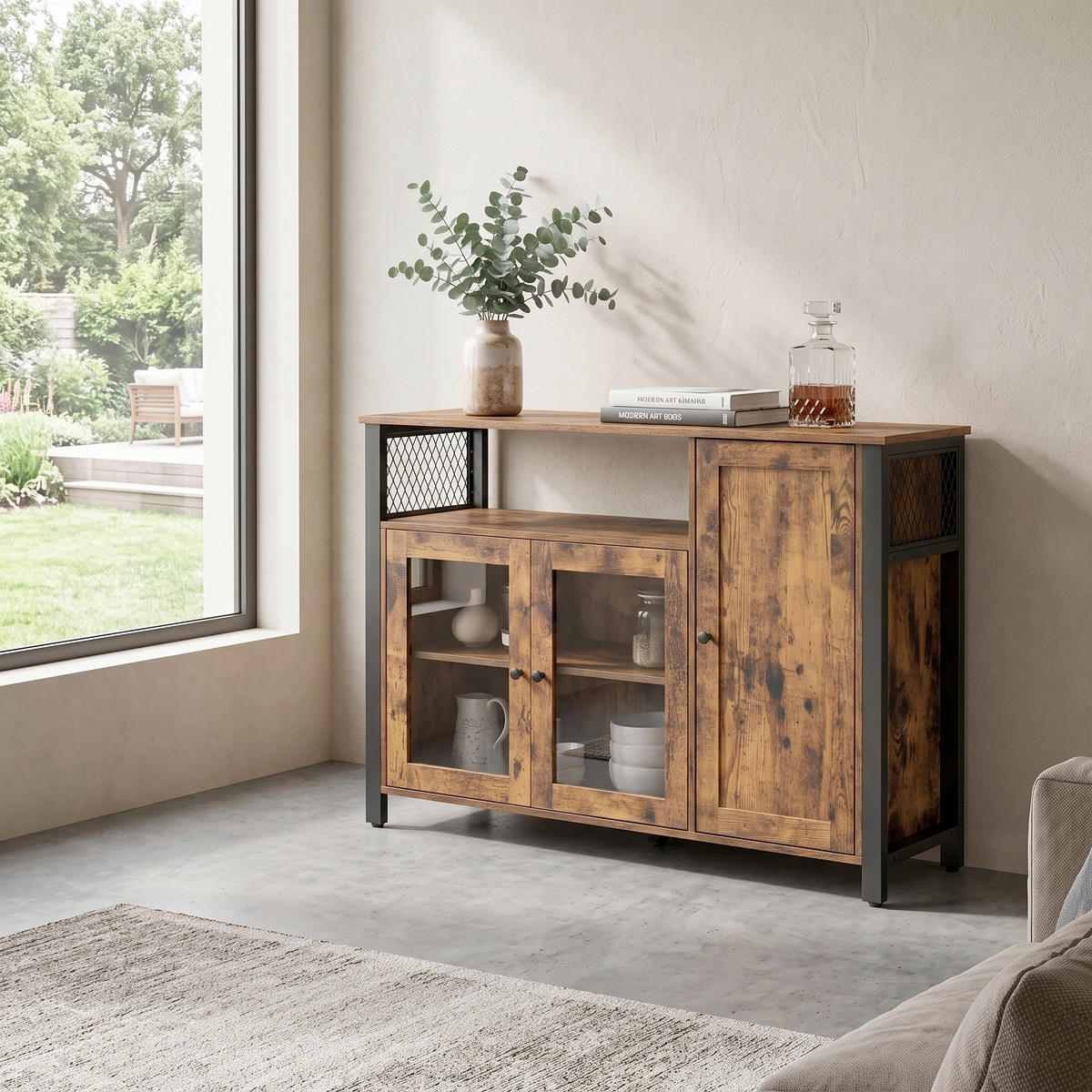 Boxxx KOMMODE 110/75/33 cm Braun, Schwarz 110/75/33 cm online entdecken ➤