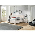 BOXSPRINGBETT 200/200 cm,  in Beige, Matratze, gepolstertes Kopfteil, H2 + H4 = mittel + sehr fest  - Chromfarben/Beige, KONVENTIONELL, Textil (200/200cm) - Dieter Knoll