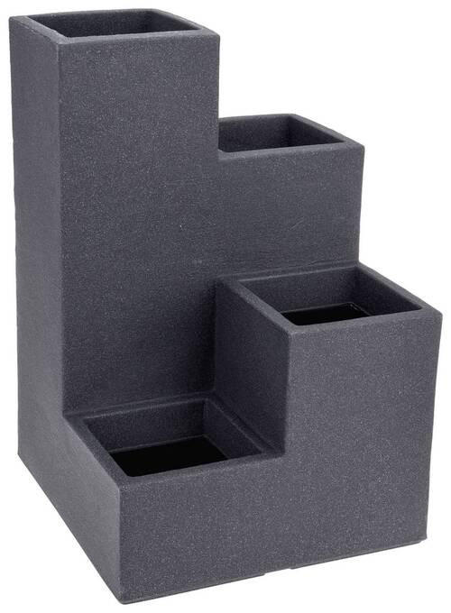 PFLANZTOPF   - Grau, Basics, Kunststoff (40/40/60cm)